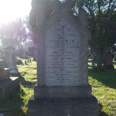 HEINEMANN Joseph Carrison 1844-1917 :: HEINEMANN Joseph Charles -1918 :: HEINEMANN Fredericka Albertina Emalia -1928