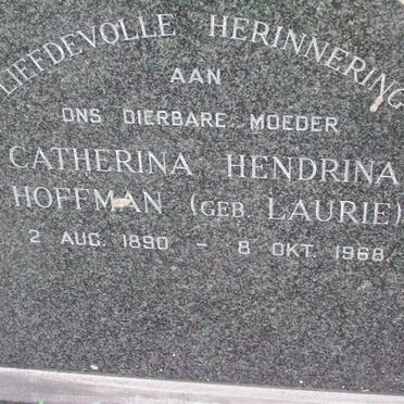 HOFFMANN Catherina Hendrina nee LAURIE 1890-1968