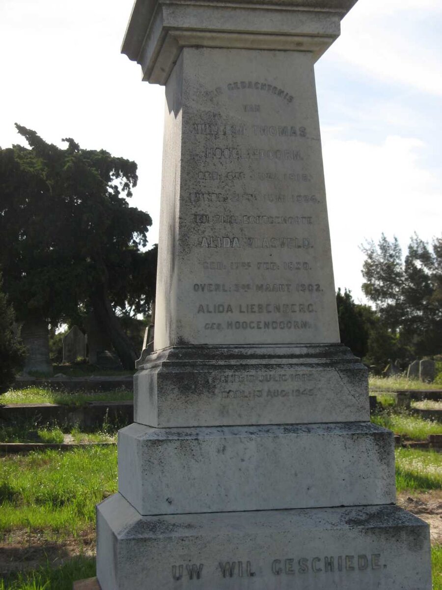 HOOGENDOORN Willem Thomas 1818-1886 &amp; Alida Wiasveld 1830-1902