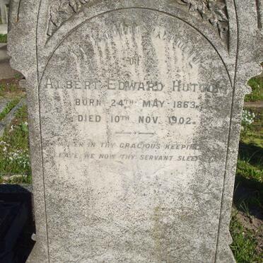 HUTTON Albert Edward 1863-1902