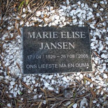 JANSEN Marie Elise 1929-2005