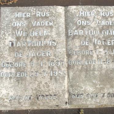 JAGER Wilhelm Marthinus, de 1897-1953 :: DE JAGER Bartholomeus 1858-1953