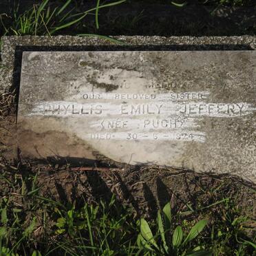 JEFFERY Phyllis Emily nee PUGH -1974