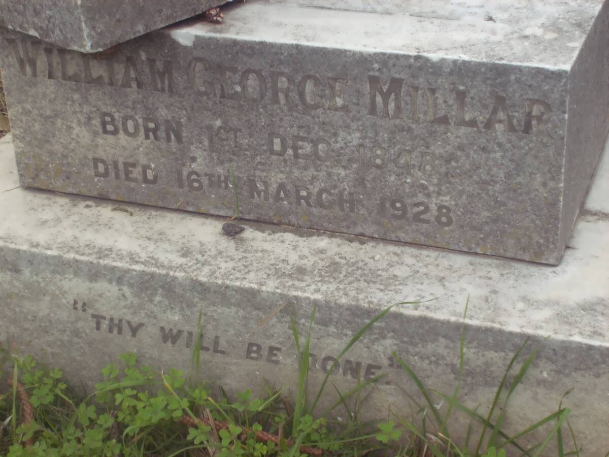 MILLAR William George 1848-1928