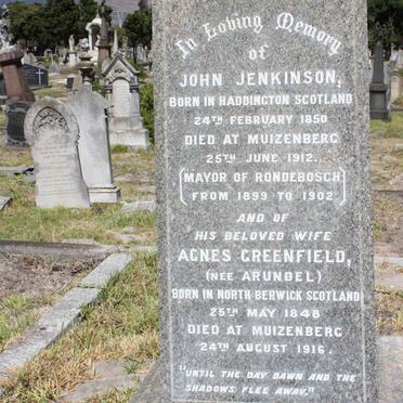 JENKINSON John 1850-1912 &amp; Agnes Greenfield ARUNDEL 1848-1916