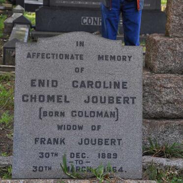 JOUBERT Enid Caroline Chomel nee GOLDMAN 1889-1964