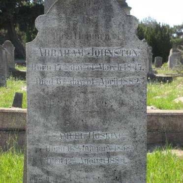 JOHNSTON Abraham 1847-1882 :: HOSKING Samuel 1868-188?