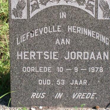 JORDAAN Hertsie -1978