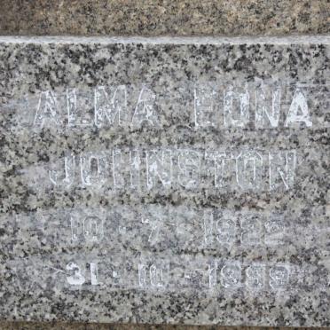 JOHNSTON Alma Edna 1922-1999