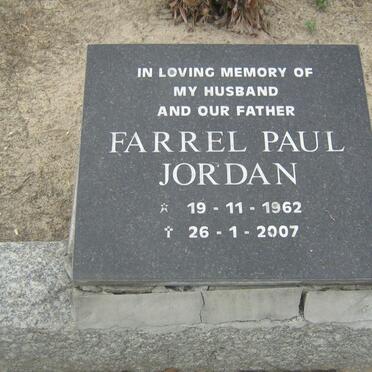 JORDAN Farrel Paul 1962-2007