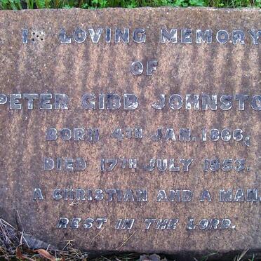 JOHNSTONE Peter Gibb 1866-1953