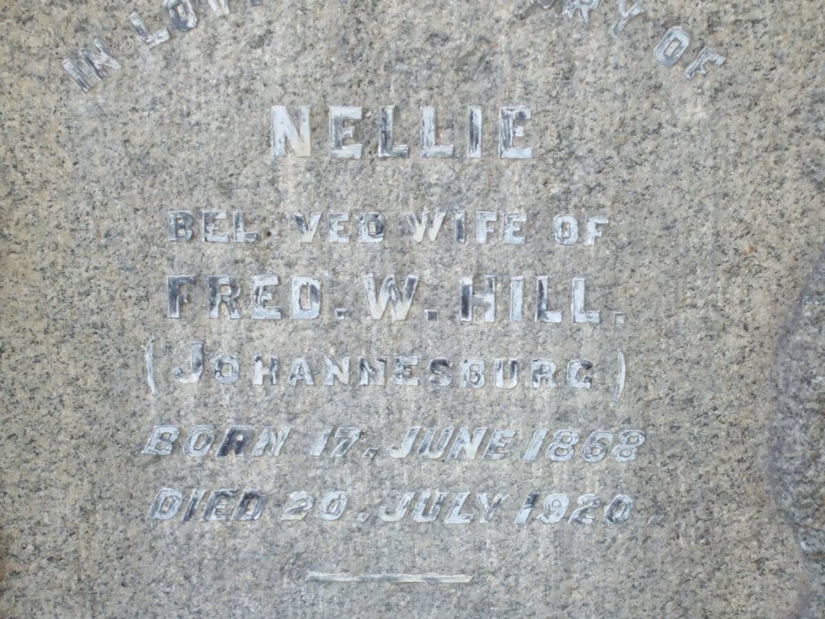 HILL Nellie 1868-1920