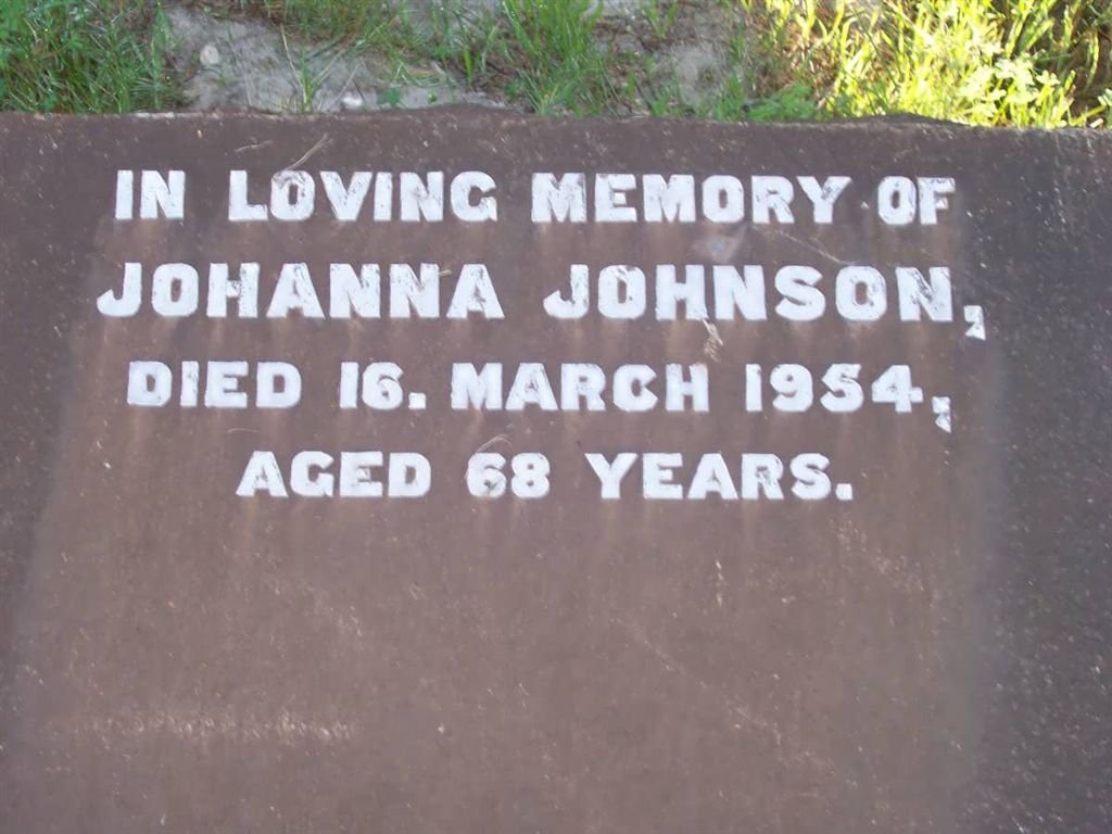 JOHNSON Johanna -1954