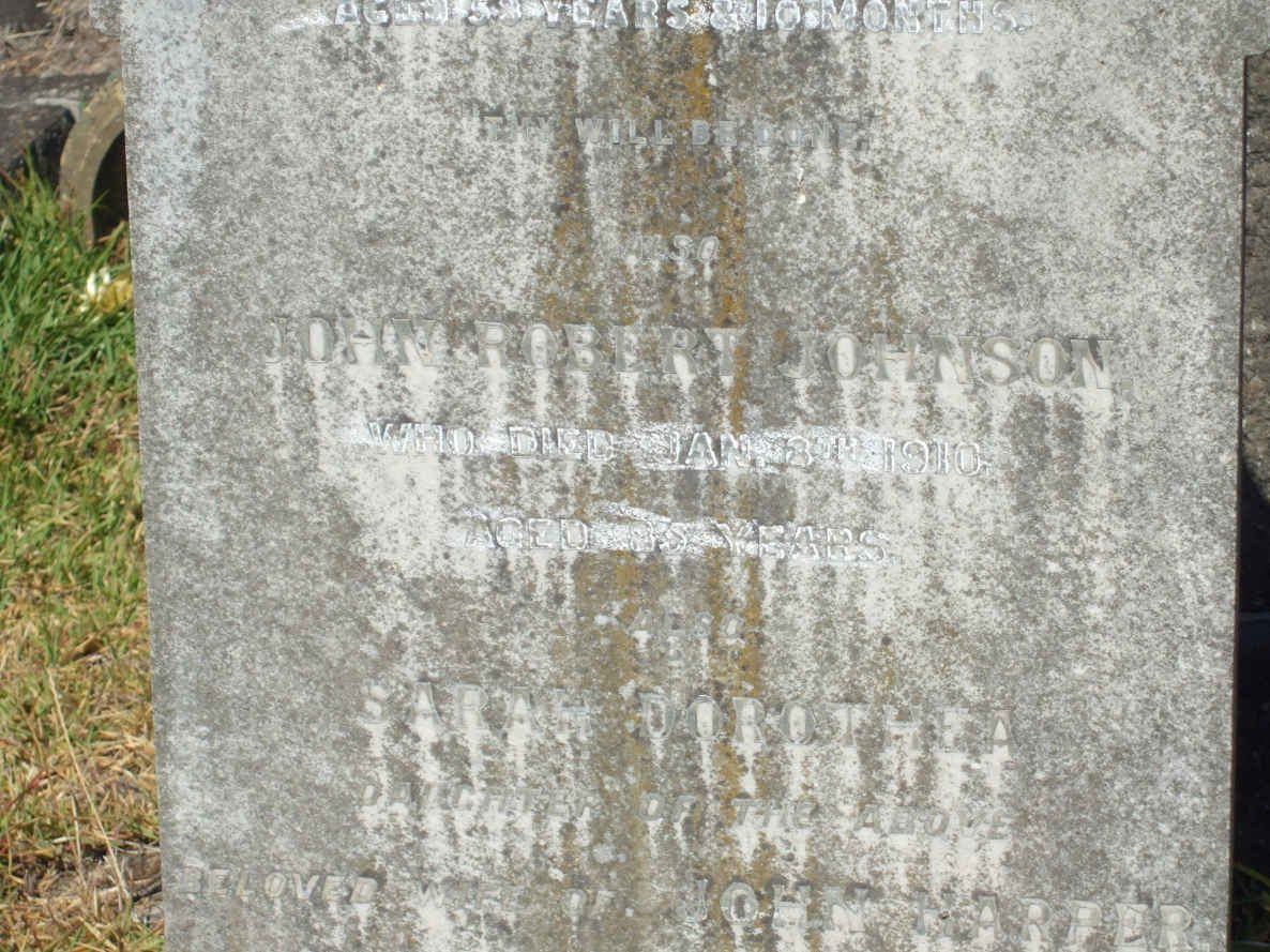 JOHNSON John Robert -1910