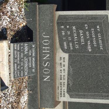 JOHNSON Daniel Michallis 1908-1966 &amp; Anna 1912-2003_1