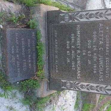 JUNGHANS Humphrey R. -1963 &amp; Aletta C. -1956 :: JUNGHANS Fred