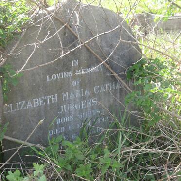 JURGENS Elizabeth Maria Catharina nee SMUTS -1932