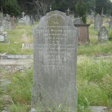 JUBELIUS Johannes William 1841-19?2 &amp; Sophia Jacoba -1921