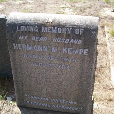 KEMPE Hermann M. -1944