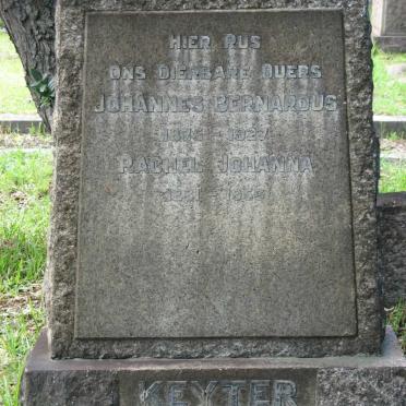 KEYTER Johannes Bernardus 1875-1927 &amp; Rachel Johanna 1881-1956