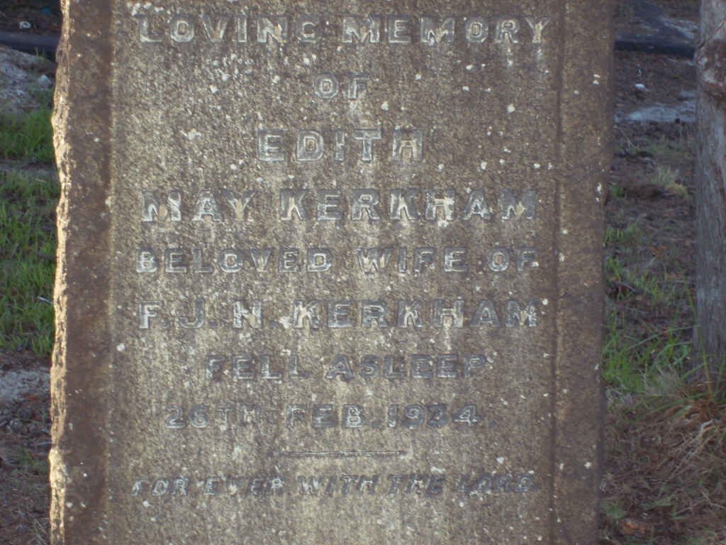KERKHAM Edith May  -1934