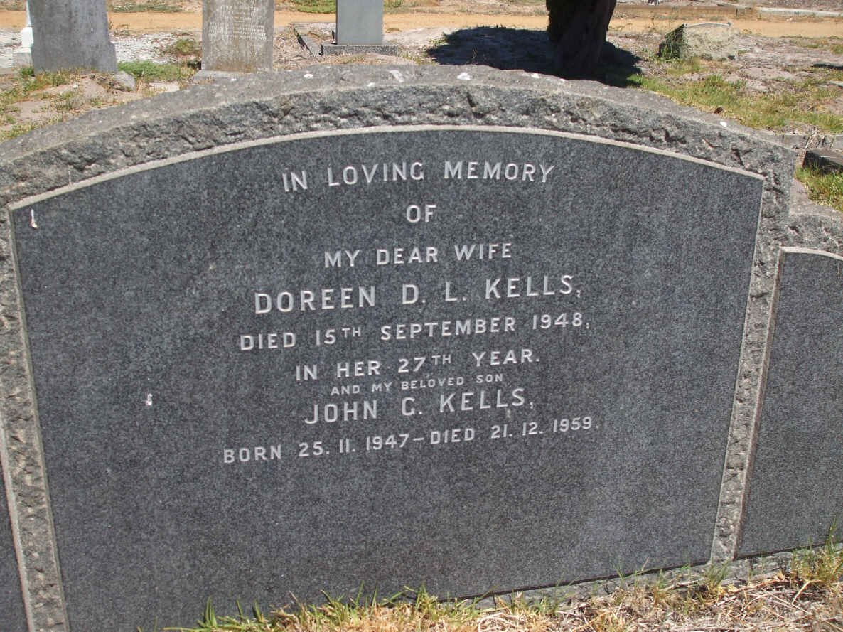 KELLS Doreen D.L. -1948 :: KELLS John G. 1947-1959