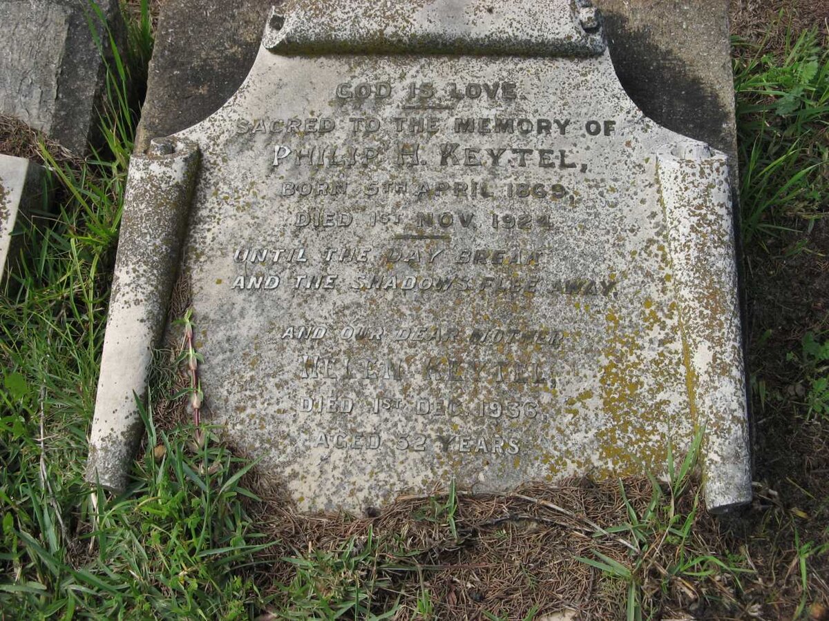 KEYTEL Philip H. 1869-1924 &amp; Helen -1936