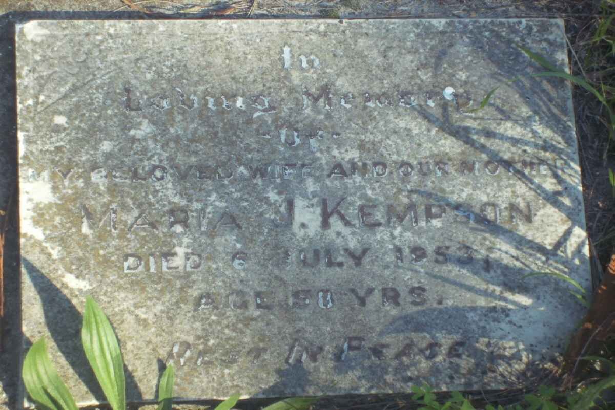 KEMPSON Maria J. -1953