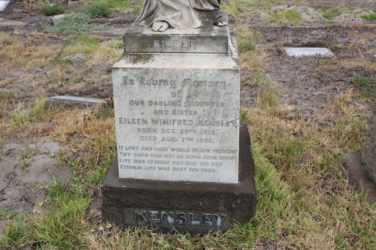 KENSLEY Eileen Winifred 1913-1932