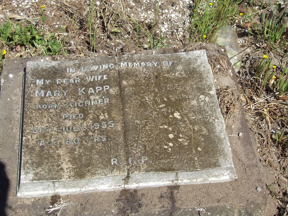 KAPP Mary nee KICHNER -1955 :: KAPP Michael 1887-19?7