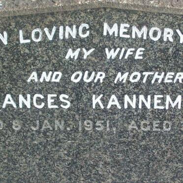 KANNEMEYER Frances -1951 