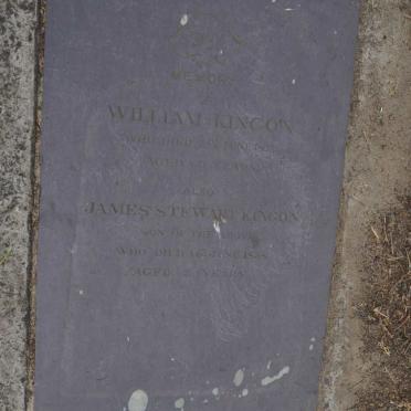 KINGON William -18?5 :: KINGON James Stewart -18?8