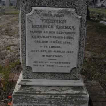 KRAMER  Friedrich Heinrich 1864-1895