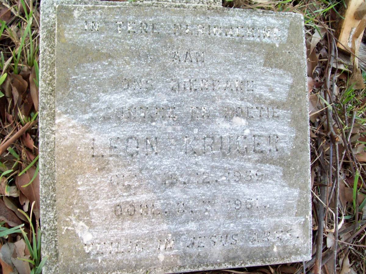 KRUGER Leon 1939-1961