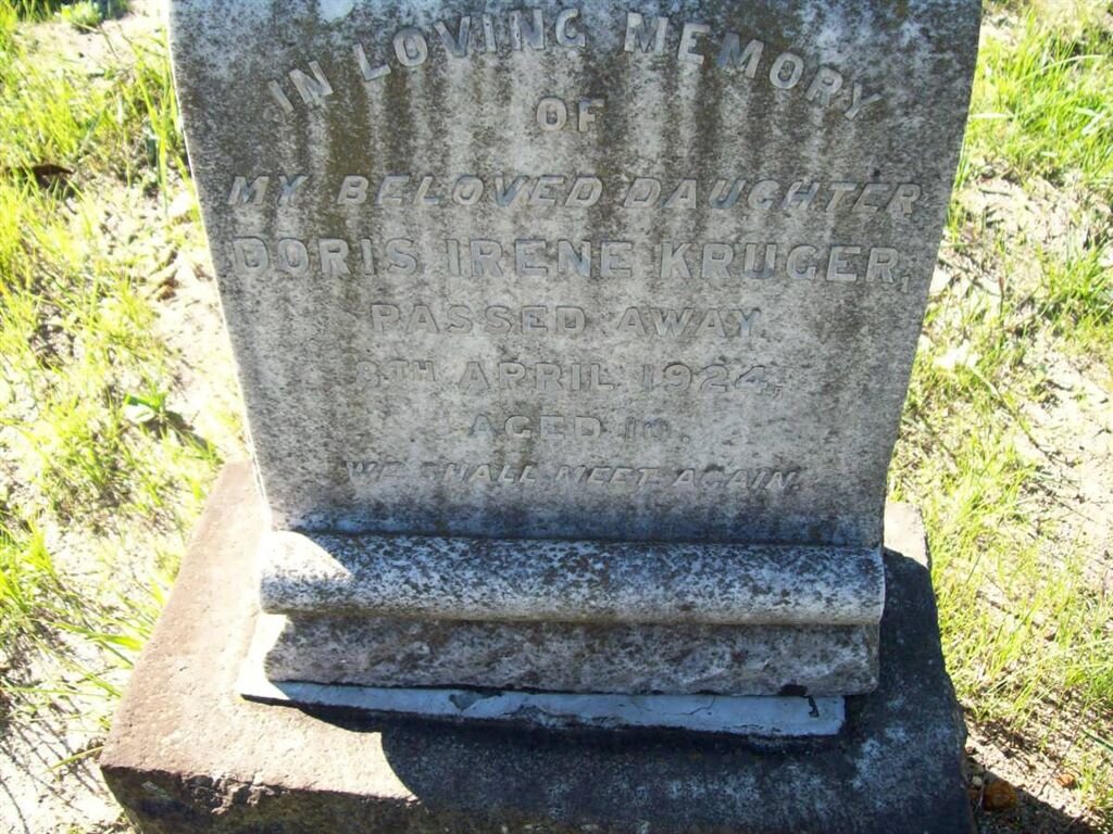 KRUGER Doris Irene -1924