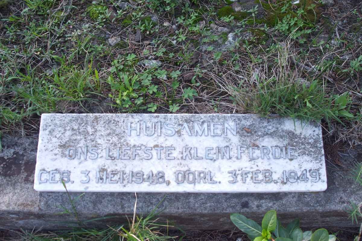HUISAMEN Ferdie 1948-1949