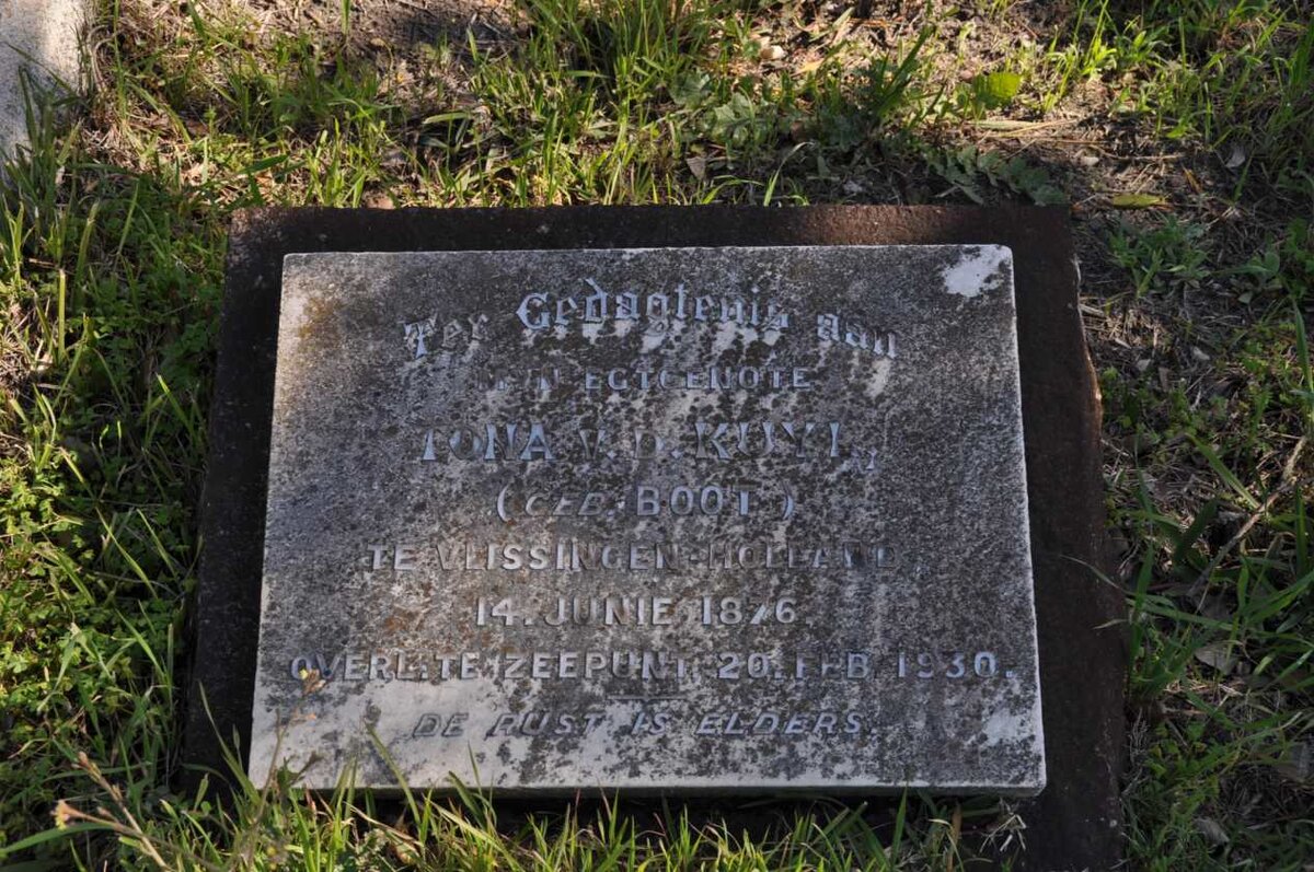 KUYL Tona, v.d. nee BOOT 1876-1930