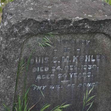 KOHLER Louis C.M. -1930