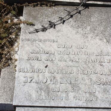 KOTZÉ Avis Eugene -1940