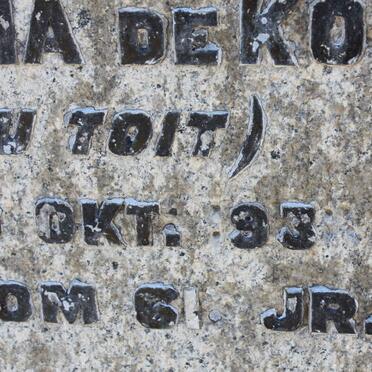 KOCK de :: DU TOIT