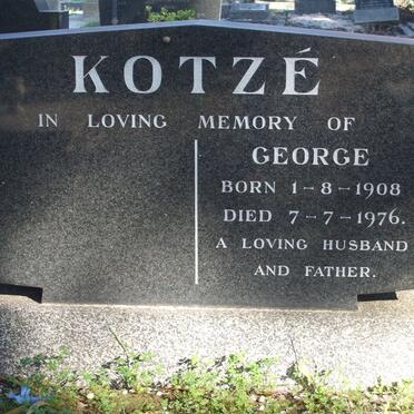 KOTZE George 1908-1976