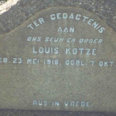 KOTZE Louis 1918-1941