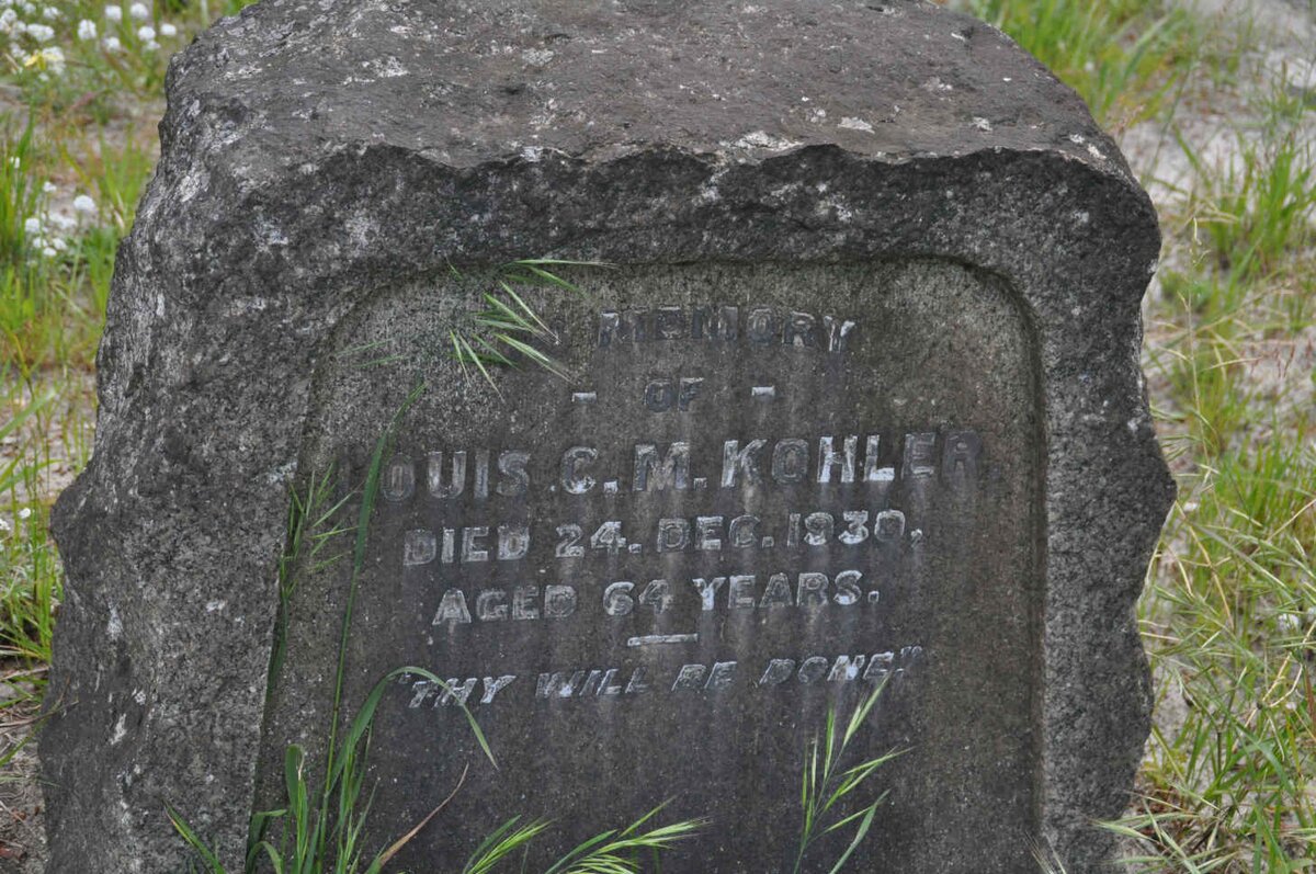 KOHLER Louis C.M. -1930