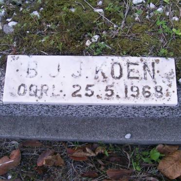 KOEN Barend -1968 :: KOEN ? -1980 :: KOEN B.J.J. -1968
