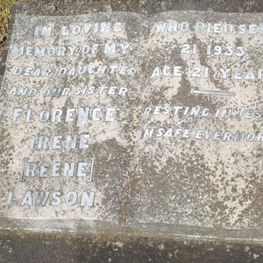 LAWSON Florence Irene -1933