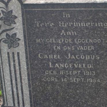 LANGEVELD Carel Jacobus 1913-1954