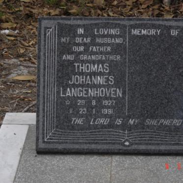 LANGENHOVEN Thomas Johannes 1927-1991