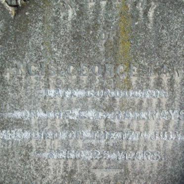 LANGTRY Francis George  -1896 