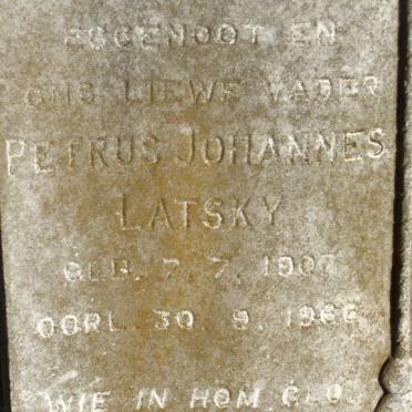 LATSKY Petrus Johannes 1907-1966