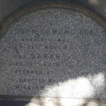 LEA John Edmund 18??-1898 &amp; Sarah -18?9